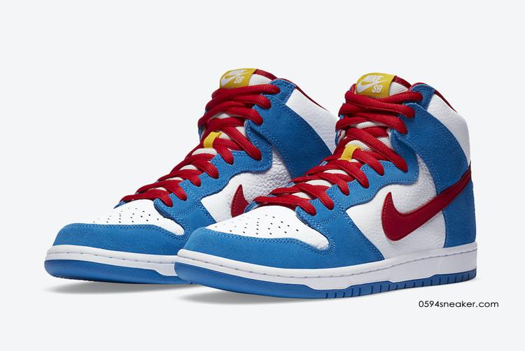 Nike SB Dunk High “Doraemon” 货号：CI2692-400