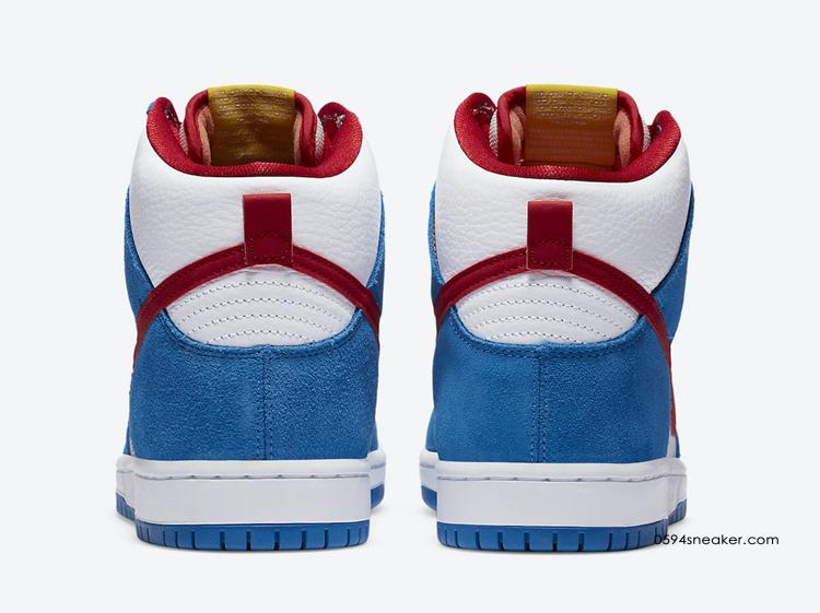 Nike SB Dunk High “Doraemon” 货号：CI2692-400