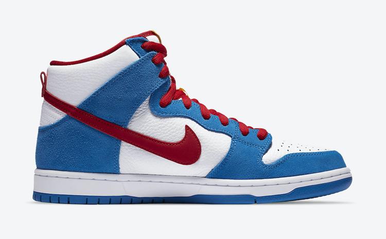 Nike SB Dunk High “Doraemon” 货号：CI2692-400