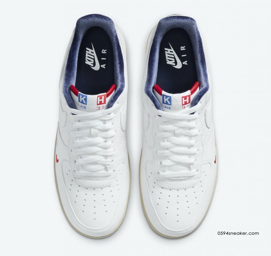 KITH x Nike Air Force 1 “France” 货号：CZ7927-100