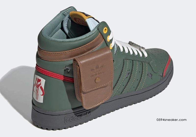 星球大战联名 Star Wars x adidas Originals Top Ten Hi “Boba Fett” 货号：FZ3465