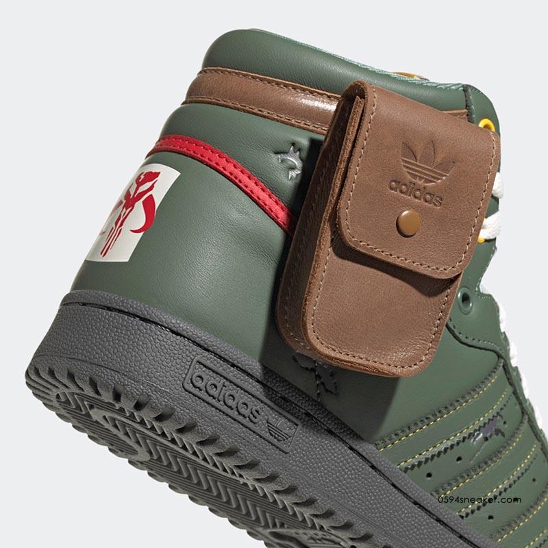 Star Wars Co-branded Star Wars x adidas Originals Top Ten Hi "Boba Fett" Item #: FZ3465