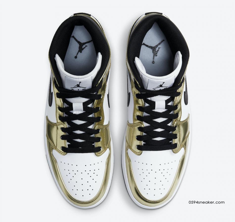 Air Jordan 1 Mid SE “Metallic Gold” 货号：DC1419-700