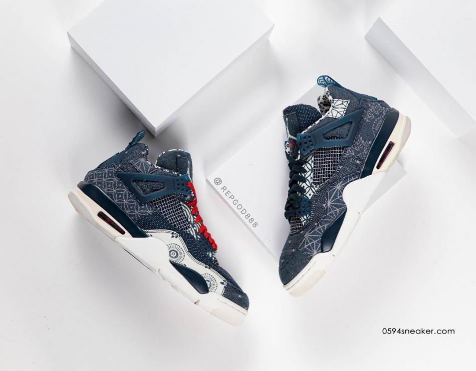 刺子绣 Air Jordan 4 SE “Sashiko” 货号：CW0898-400