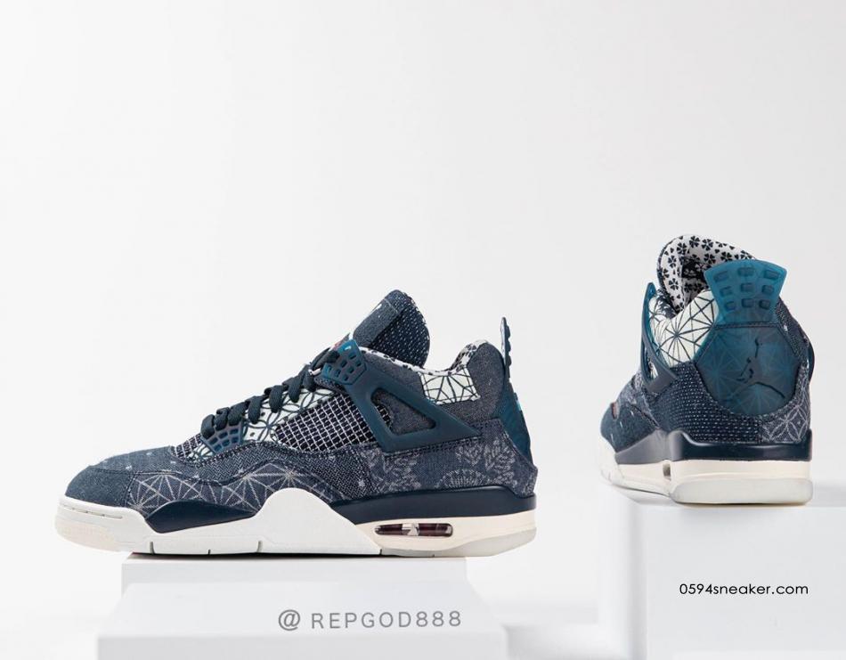 刺子绣 Air Jordan 4 SE “Sashiko” 货号：CW0898-400