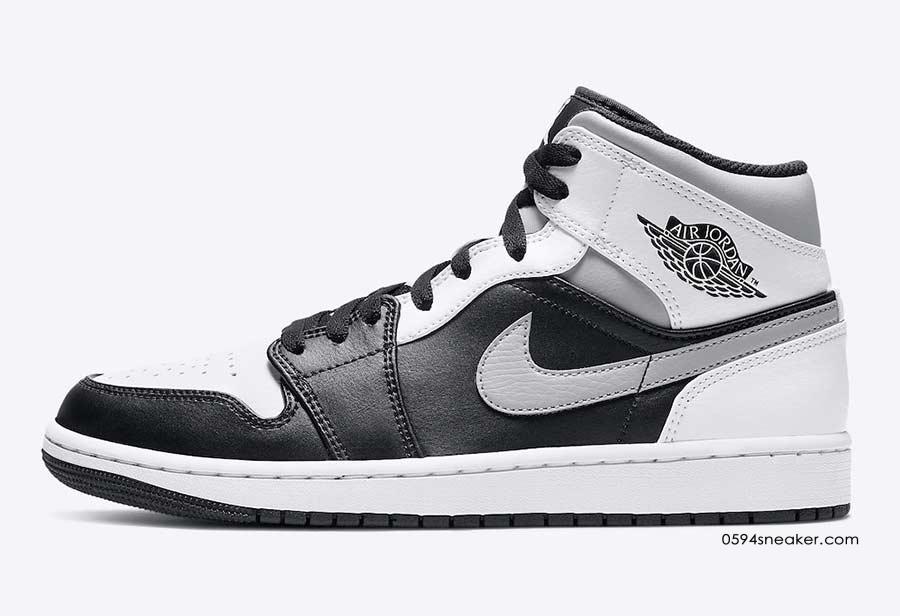 Air Jordan 1 Mid “White Shadow” 货号：554724-073