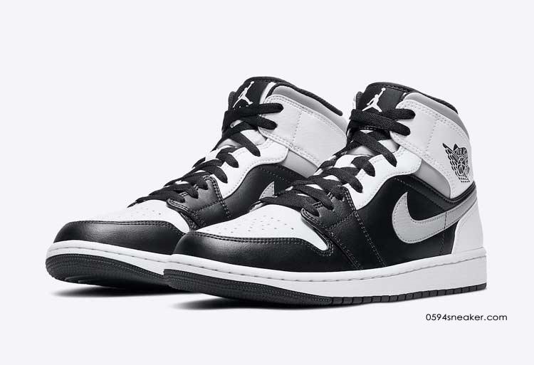 Air Jordan 1 Mid “White Shadow” 货号：554724-073