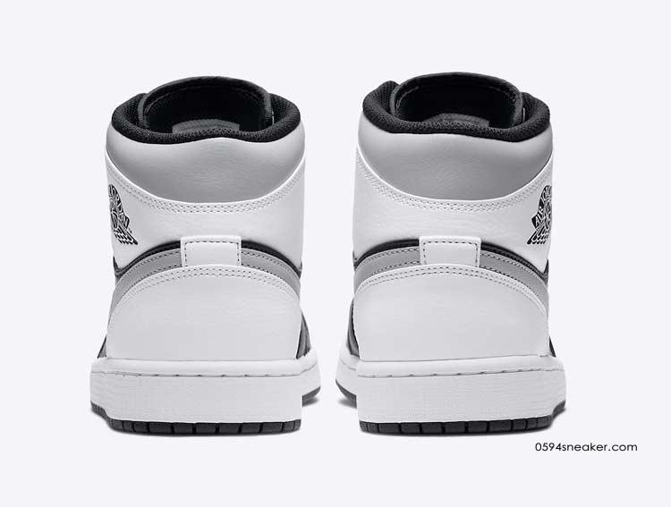 Air Jordan 1 Mid “White Shadow” 货号：554724-073