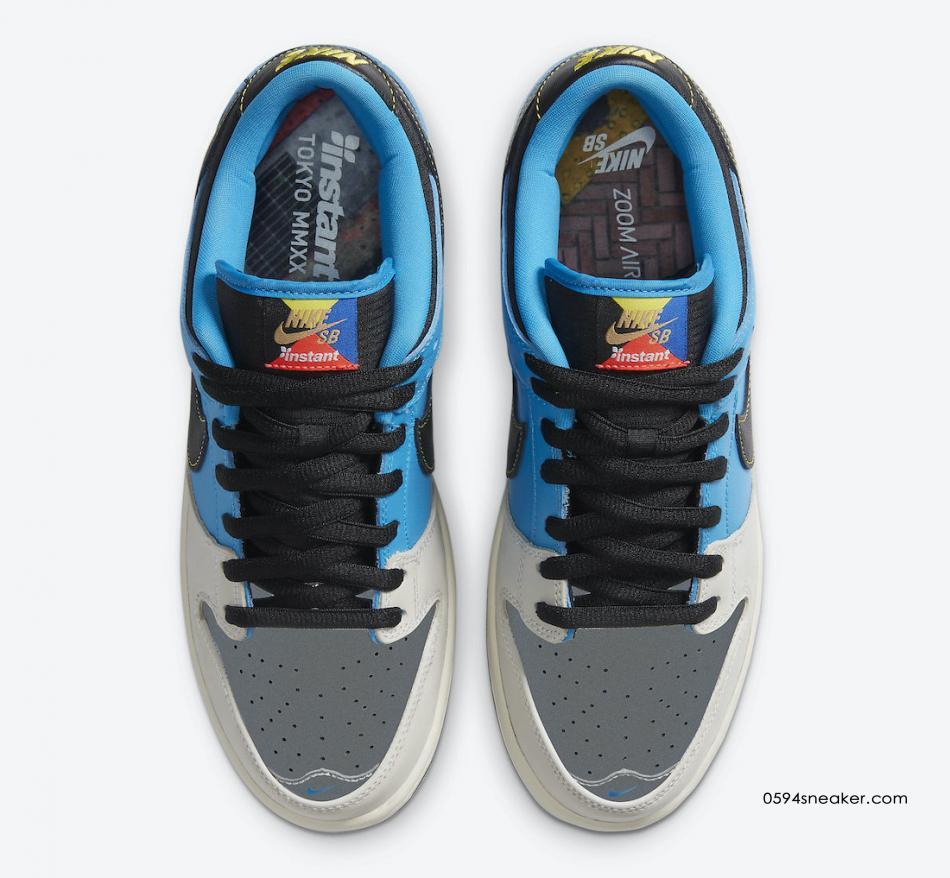 Instant Skateboards x Nike SB Dunk Low 货号：CZ5128-400