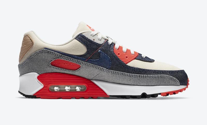 DENHAM x Nike Air Max 90 “Infrared” 货号：CU1646-400