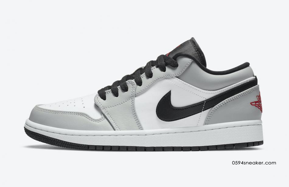 迪奥风格 Air Jordan 1 Low “Light Smoke Grey” 货号：553558-030