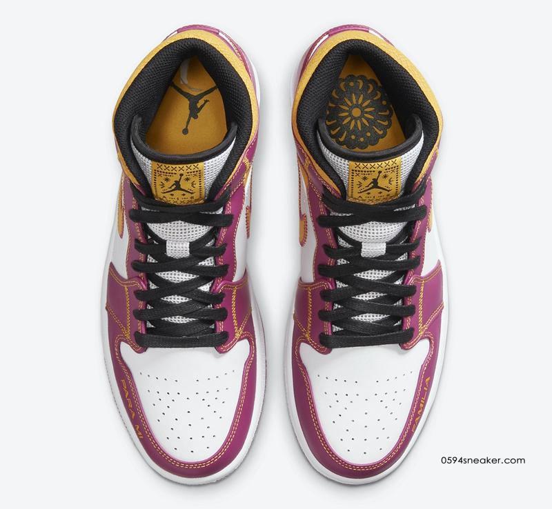 Air Jordan 1 Mid “Familia” 货号：DC0350-100