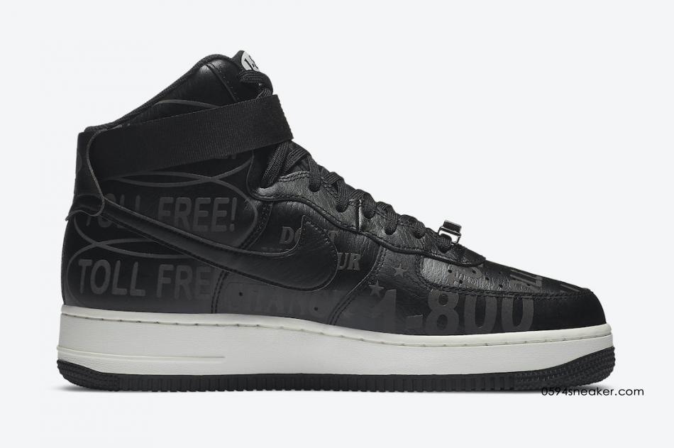 Nike Air Force 1 High ’07 Premium “Toll Free” 货号：CU1414-001