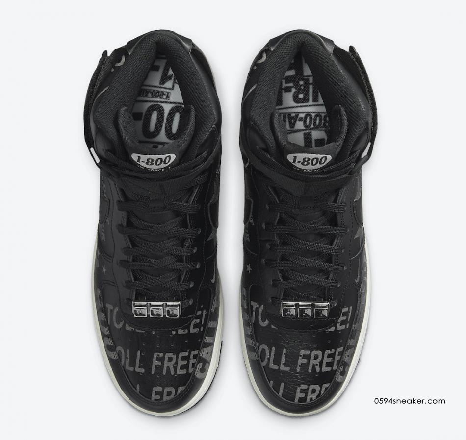 Nike Air Force 1 High ’07 Premium “Toll Free” 货号：CU1414-001