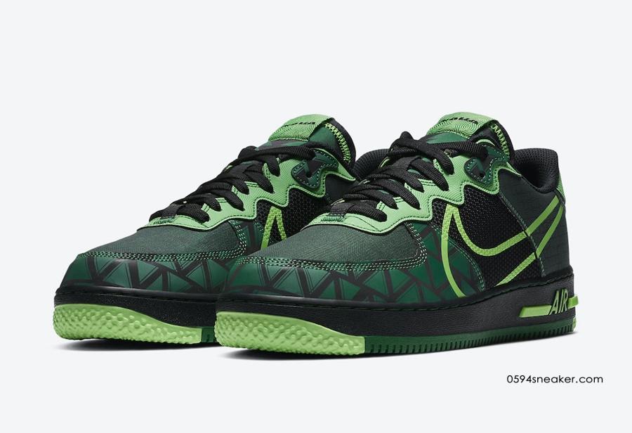 Nike Air Force 1 React “Naija” 货号：CW3918-001