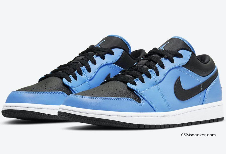 Air Jordan 1 Low “University Blue” 货号：553558-403