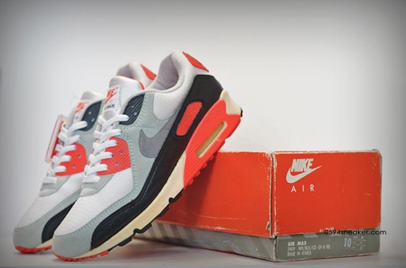 30th Anniversary Replica Returns, Nike Air Max 90 OG "Infrared" Item: CT1685-100