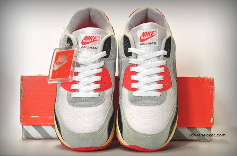 30th Anniversary Replica Returns, Nike Air Max 90 OG "Infrared" Item: CT1685-100