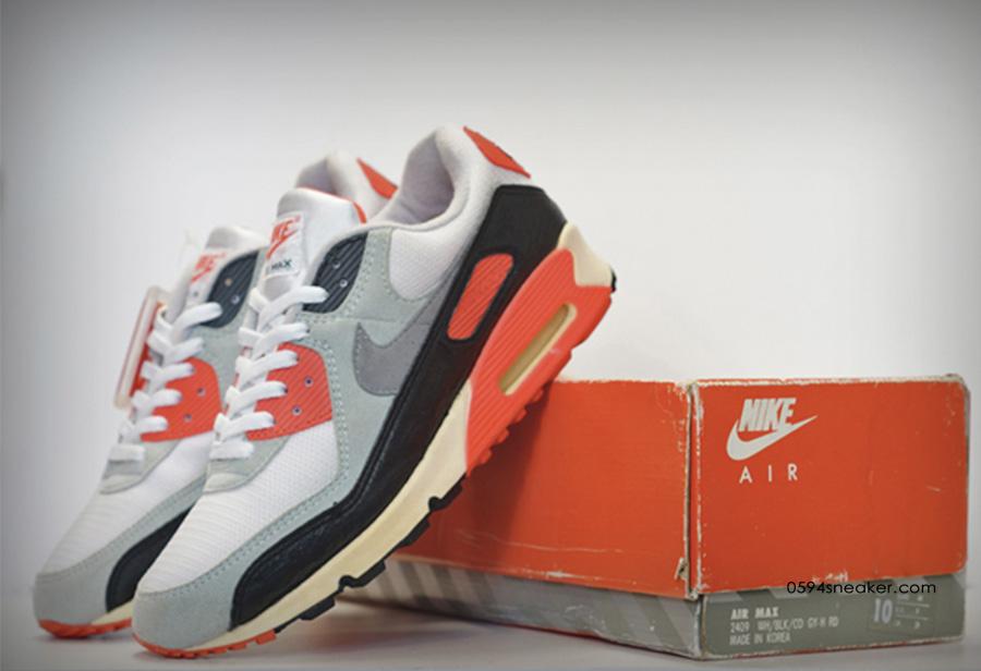 30th Anniversary Replica Returns, Nike Air Max 90 OG "Infrared" Item: CT1685-100