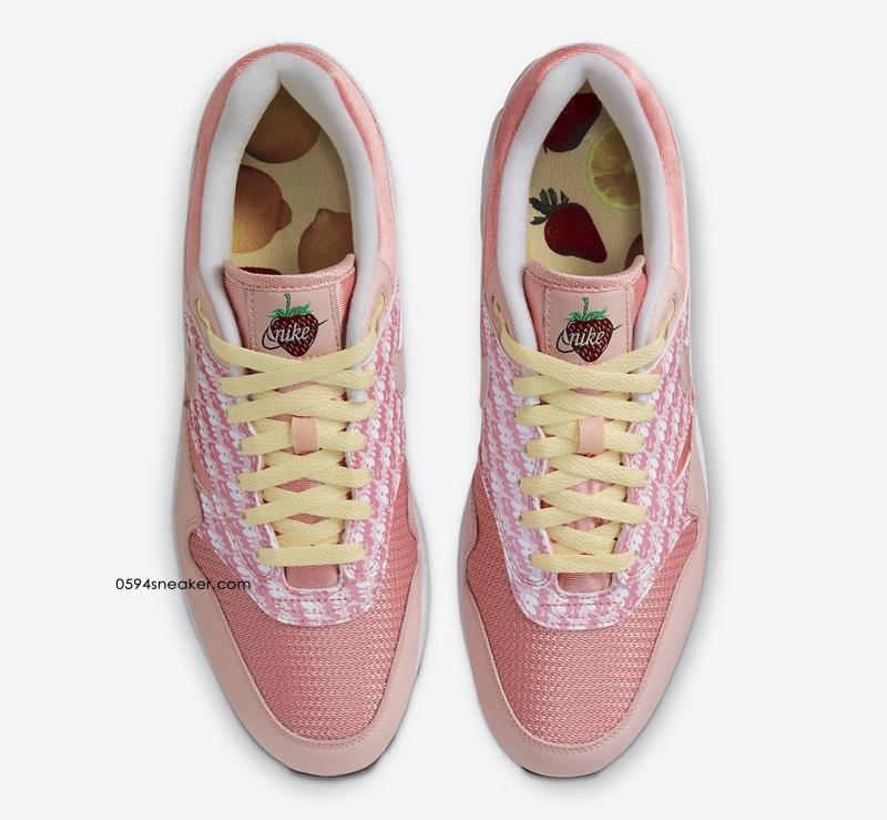 Nike Air Max 1 “Strawberry Lemonade” 货号：CJ0609-600