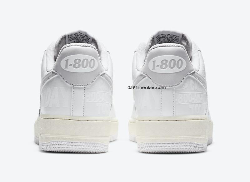 Nike Air Force 1 ’07 Low “1-800” 货号：CJ1631-100