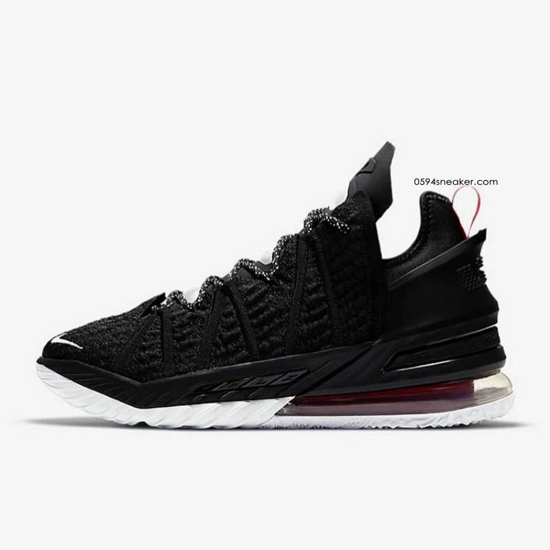 詹姆斯最新战靴经典黑红 Nike LeBron 18 “Bred”