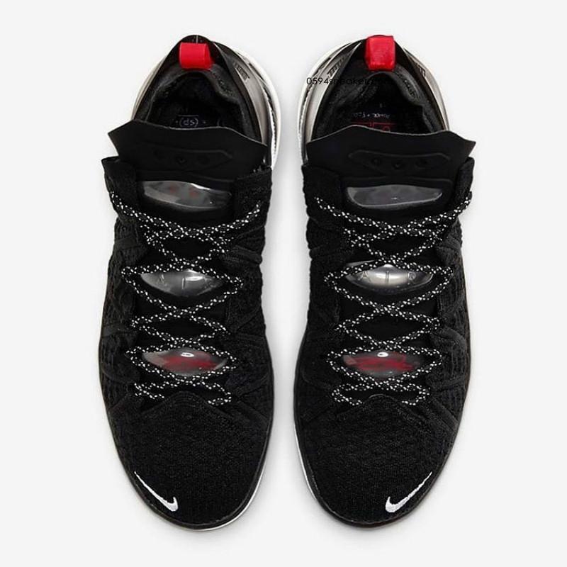 詹姆斯最新战靴经典黑红 Nike LeBron 18 “Bred”
