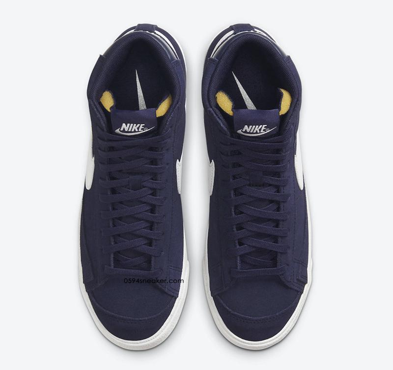 开拓者又出海军蓝新品 Nike Blazer Mid “Navy Suede” 货号：DB5461-400