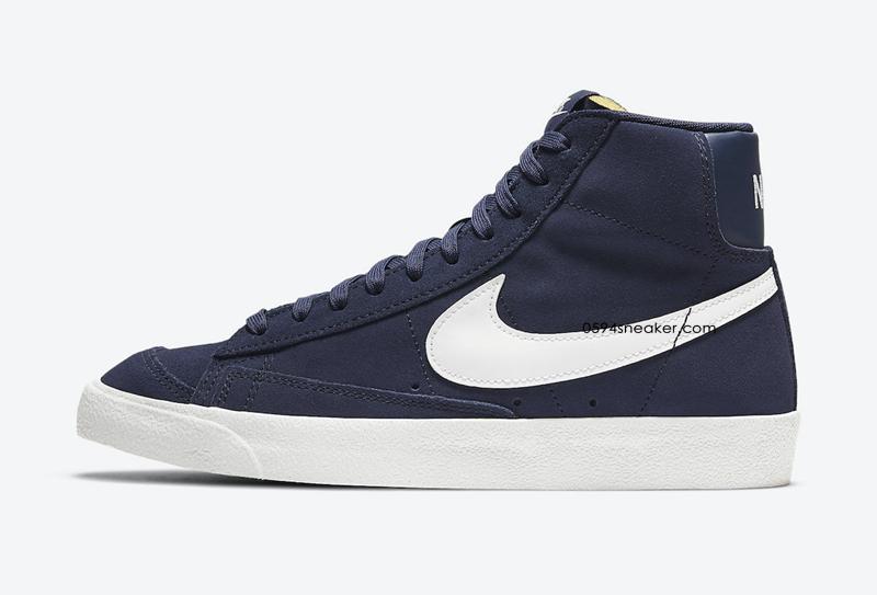 开拓者又出海军蓝新品 Nike Blazer Mid “Navy Suede” 货号：DB5461-400