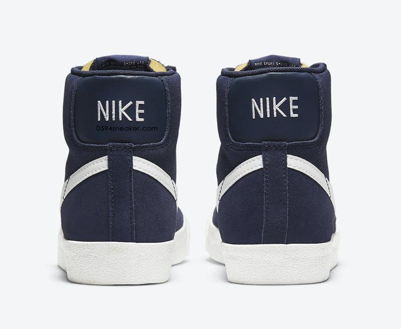 开拓者又出海军蓝新品 Nike Blazer Mid “Navy Suede” 货号：DB5461-400