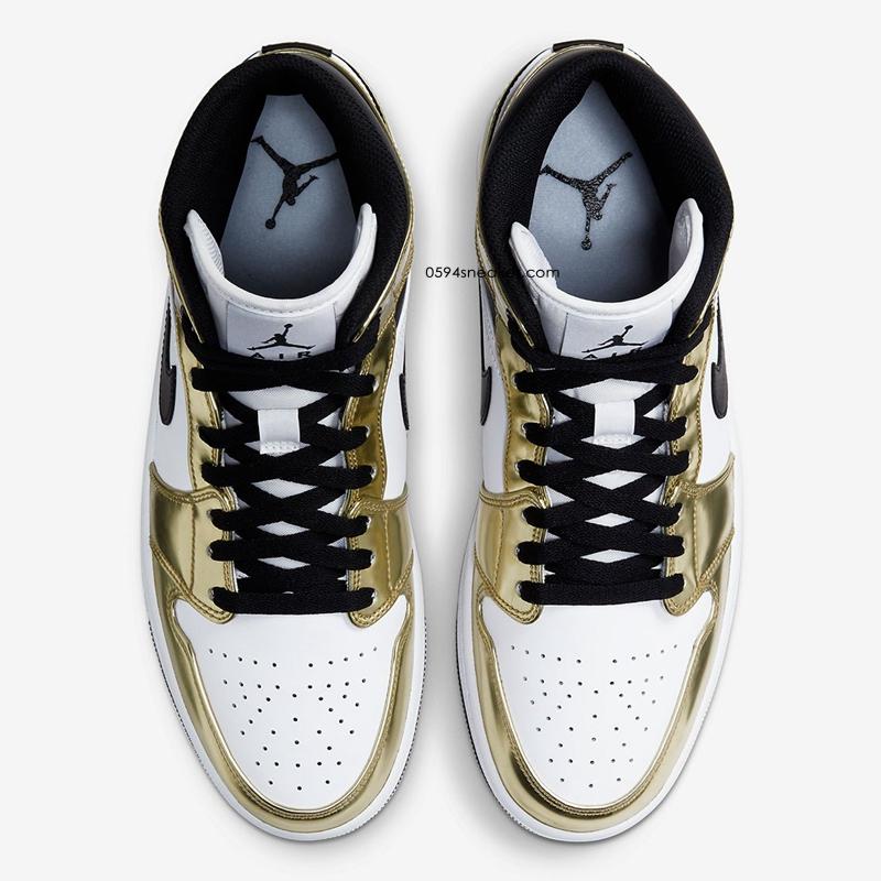 液态金 Air Jordan 1 Mid SE “Metallic Gold” 货号：DC1419-700，DC1420-700，DC1422-700，DC1424-700