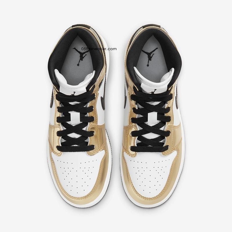 液态金 Air Jordan 1 Mid SE “Metallic Gold” 货号：DC1419-700，DC1420-700，DC1422-700，DC1424-700