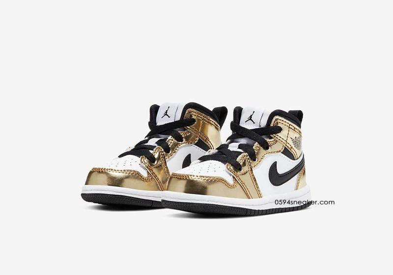 液态金 Air Jordan 1 Mid SE “Metallic Gold” 货号：DC1419-700，DC1420-700，DC1422-700，DC1424-700