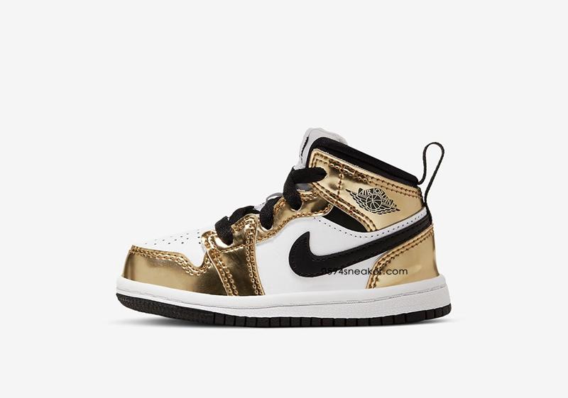 液态金 Air Jordan 1 Mid SE “Metallic Gold” 货号：DC1419-700，DC1420-700，DC1422-700，DC1424-700