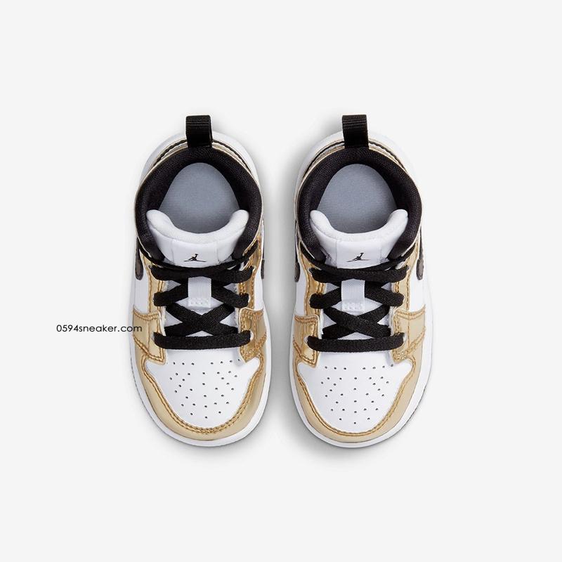 液态金 Air Jordan 1 Mid SE “Metallic Gold” 货号：DC1419-700，DC1420-700，DC1422-700，DC1424-700