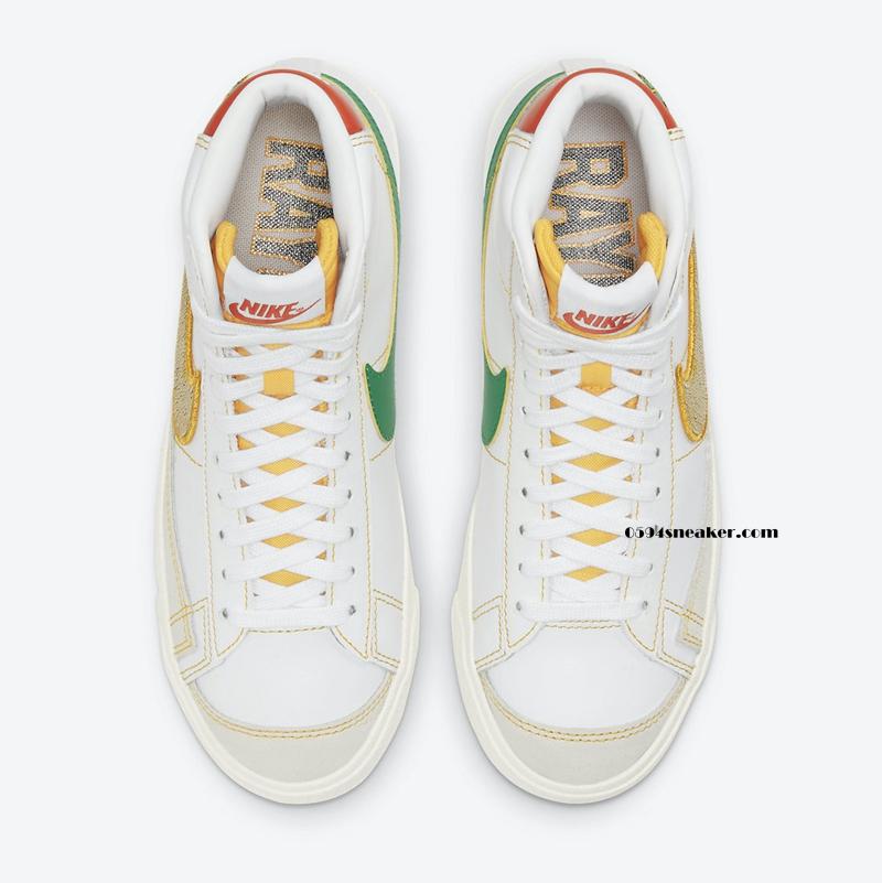 开拓者外星人配色 Nike Blazer Mid GS “Raygun” 货号：DD9528-100