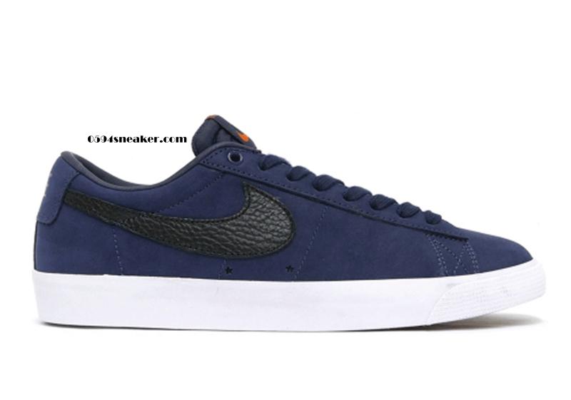 Nike SB Blazer Low GT ISO 货号：CW7462-400 复古海军蓝