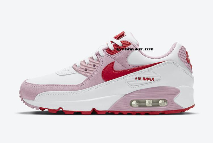 情人节主题 Nike Air Max 90 “Valentine's Day” 货号：DD8029-100