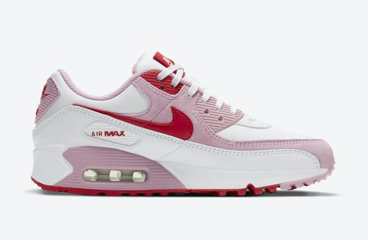 情人节主题 Nike Air Max 90 “Valentine's Day” 货号：DD8029-100