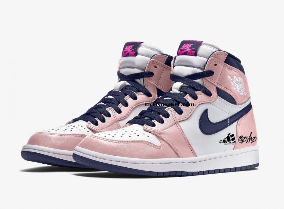 小姐姐粉AJ Air Jordan 1 High OG SE WMNS “Atmosphere” 货号：DD9335-641