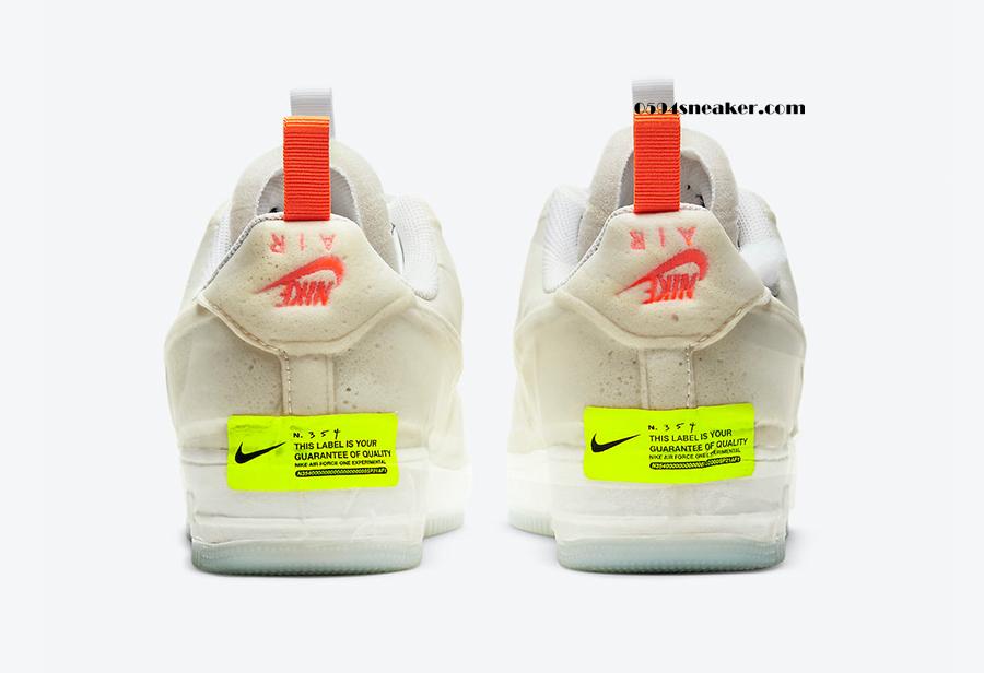 设计规格超高 Nike Air Force 1 Experimental “Sail” 货号：CV1754-100