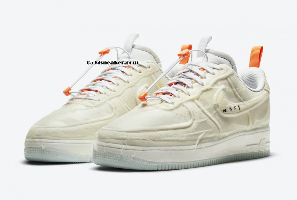 设计规格超高 Nike Air Force 1 Experimental “Sail” 货号：CV1754-100