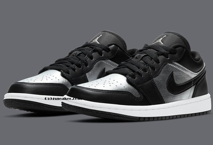 金属银配色 Air Jordan 1 Low “Metallic Silver” 货号：DA5551-001