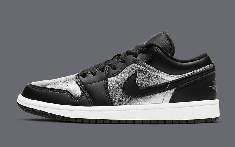 金属银配色 Air Jordan 1 Low “Metallic Silver” 货号：DA5551-001