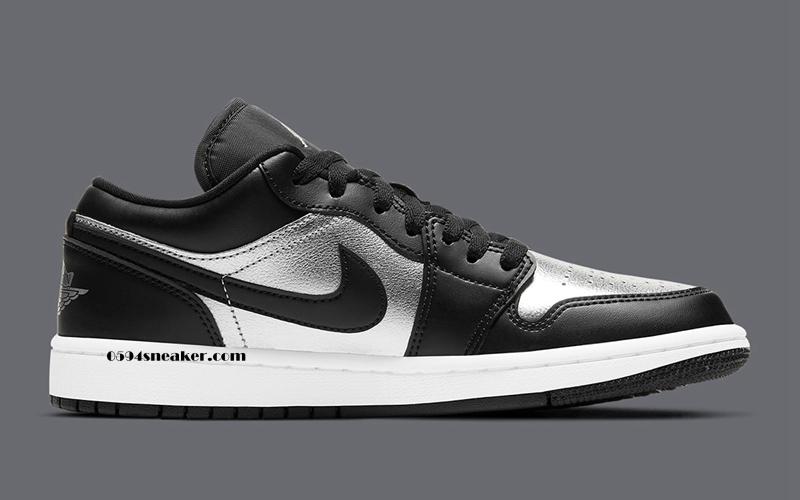 金属银配色 Air Jordan 1 Low “Metallic Silver” 货号：DA5551-001