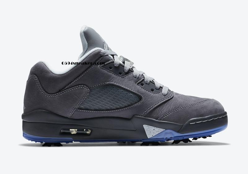 高尔夫版本 Air Jordan 5 Low Golf “Wolf Grey” 货号：CU4523-005