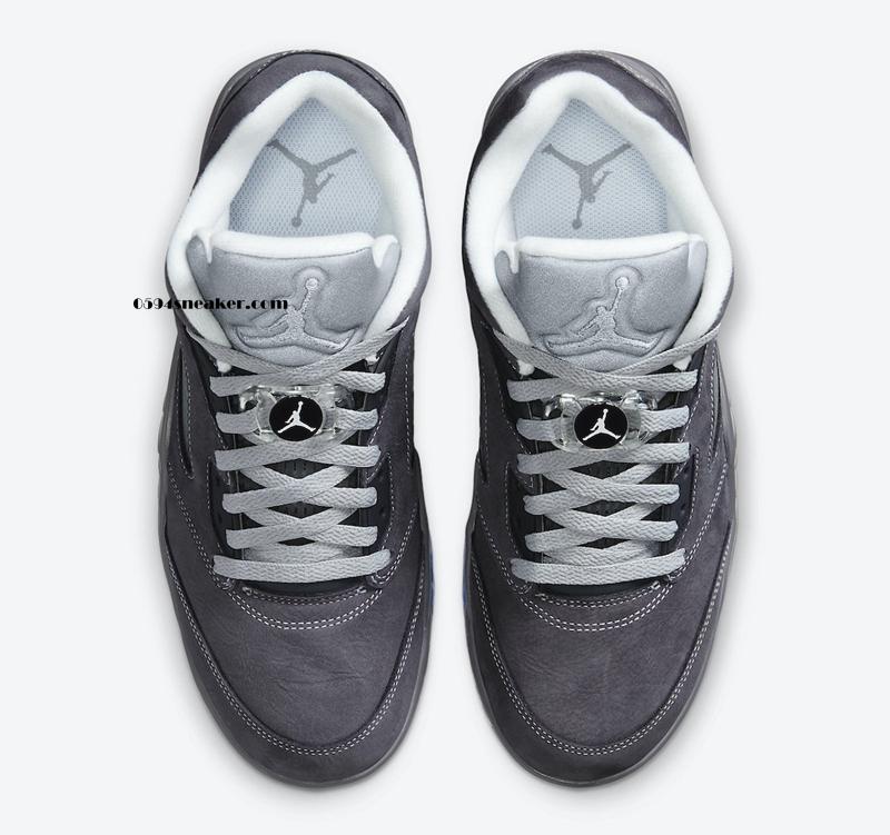 高尔夫版本 Air Jordan 5 Low Golf “Wolf Grey” 货号：CU4523-005