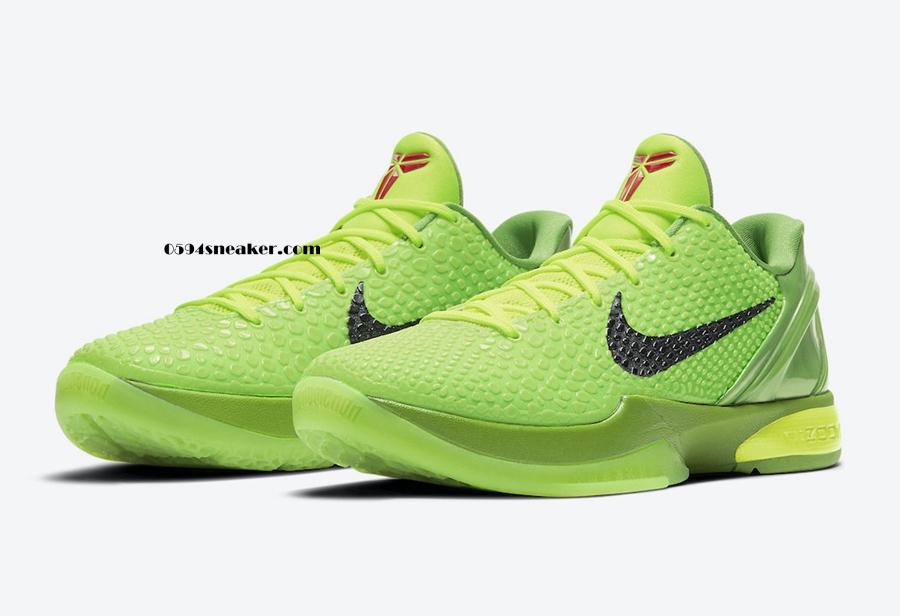 科比圣诞 Nike Kobe 6 Protro “Grinch” 货号：CW2190-300