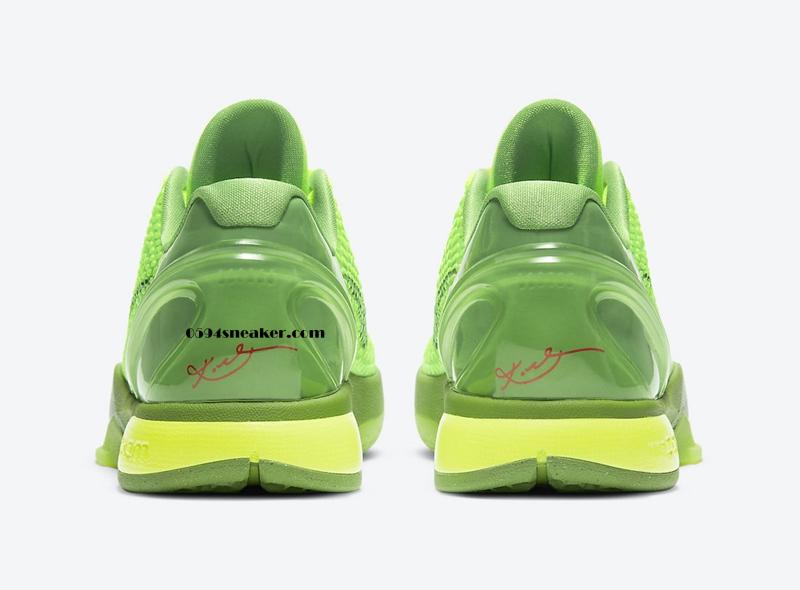 科比圣诞 Nike Kobe 6 Protro “Grinch” 货号：CW2190-300