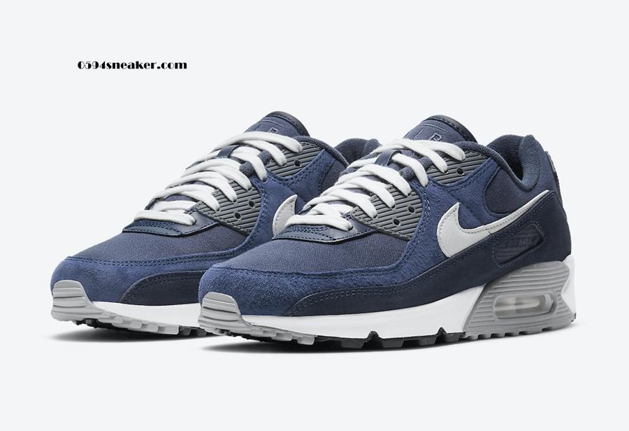 海军蓝 Nike Air Max 90 PRM “Obsidian” 货号：DA1641-400